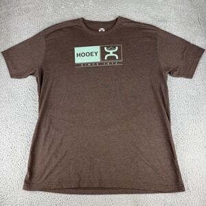 Hooey Shirt Mens 2XL Brown‎ Graphic Tee Western Cowboy Rodeo Logo Since 1872 XXL